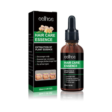 Lightweight ginger hair serum for thinning hair in a daily scalp care bottle