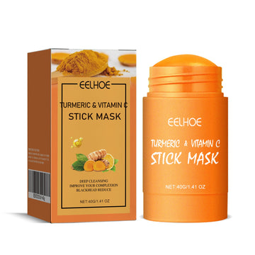 Orange turmeric face mask stick in its product box