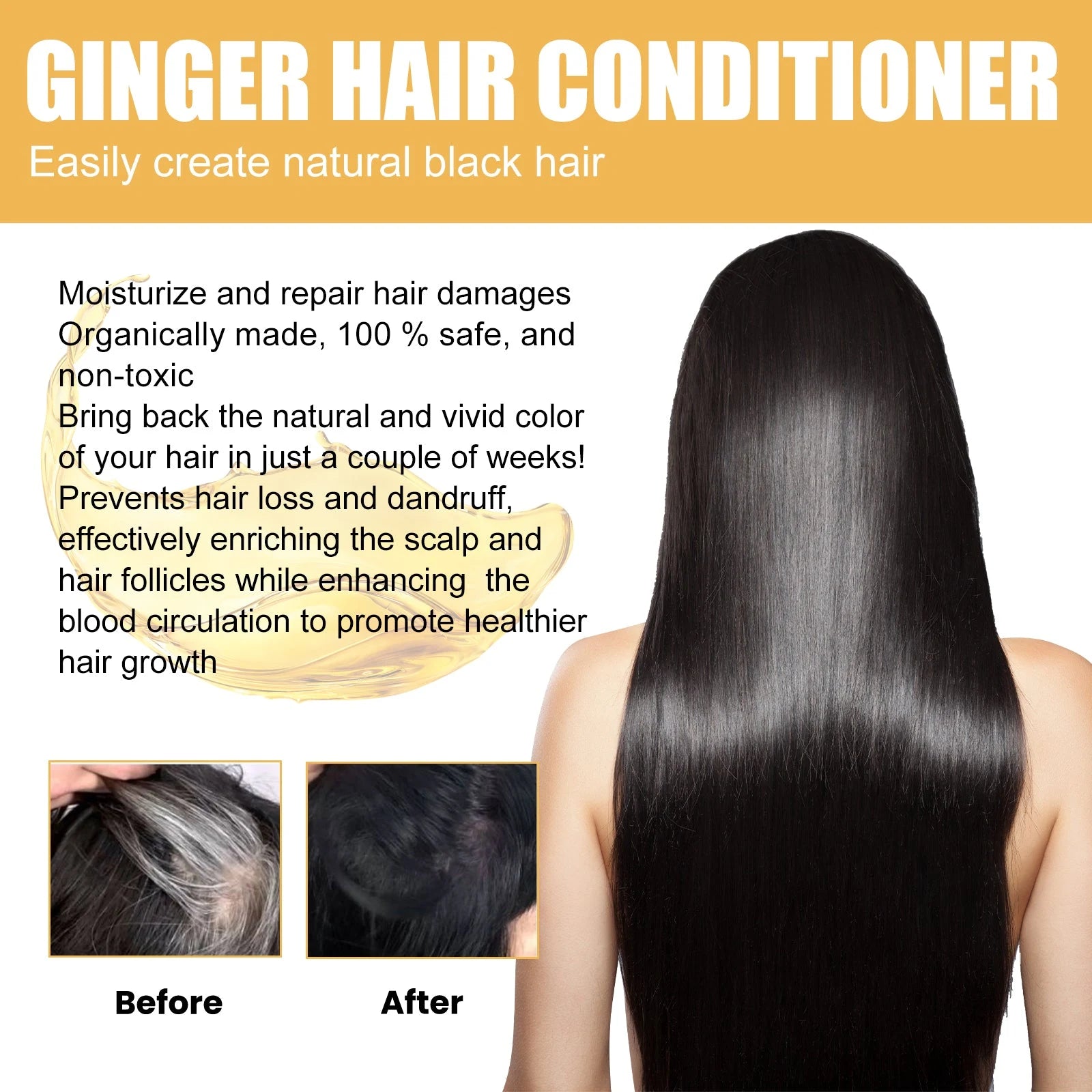 Ginger Black Hair Conditioner