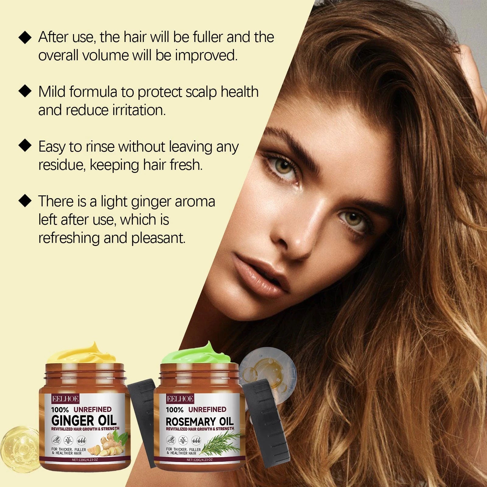 Ginger Conditioner for Dry Damaged Hair
