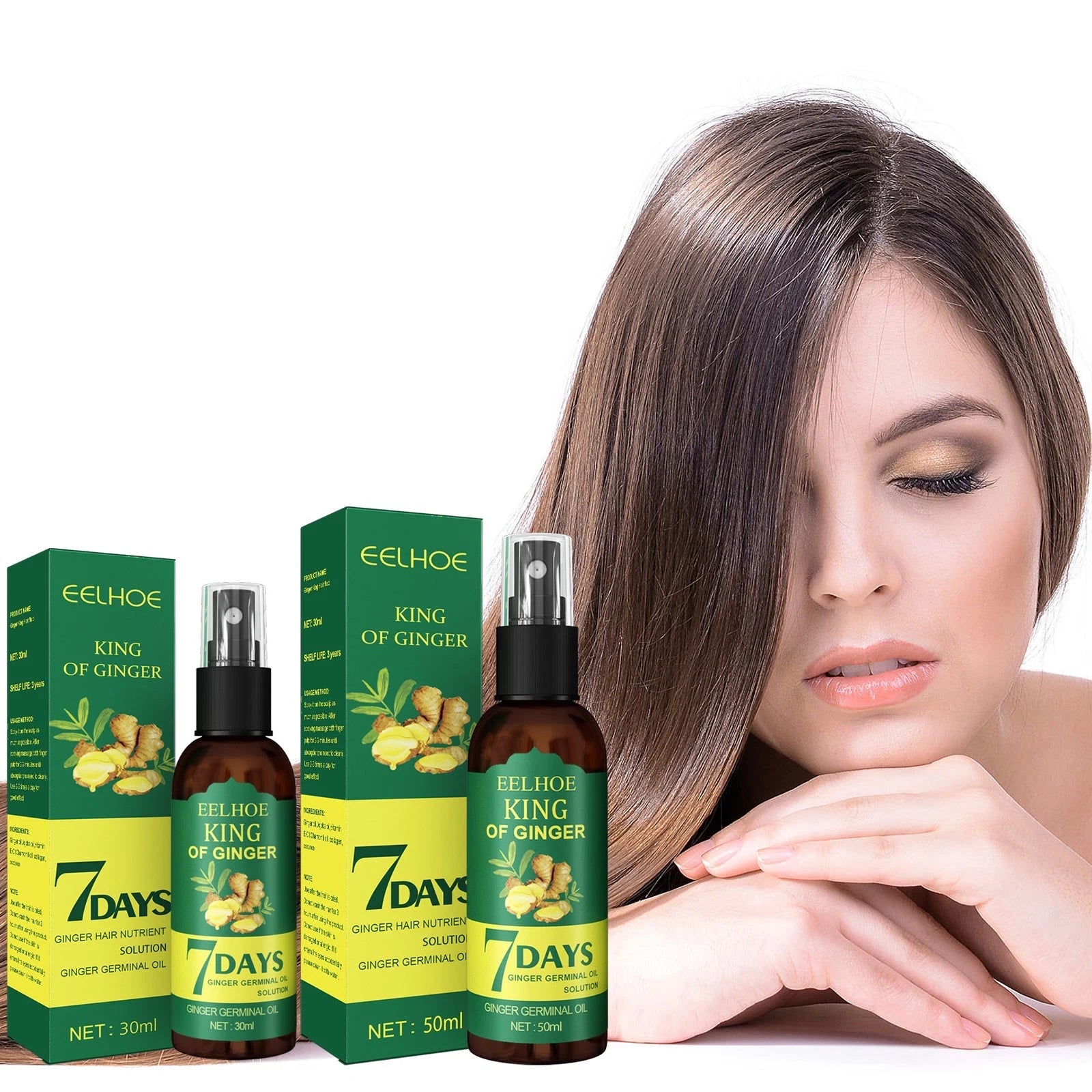 Fast Ginger Hair Growth Spray for Thinning Hair