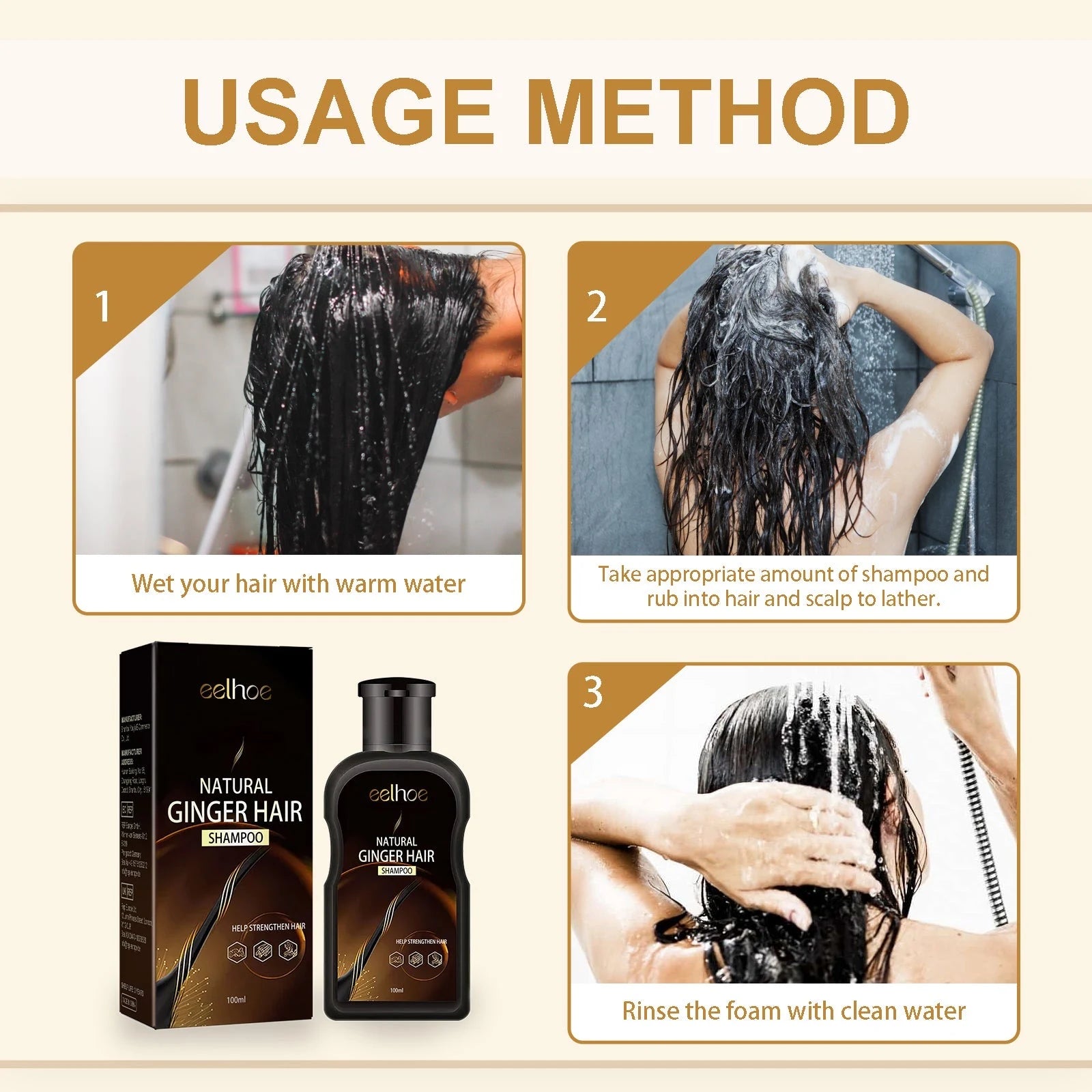 Ginger Scalp Care Shampoo for Thinning Hair