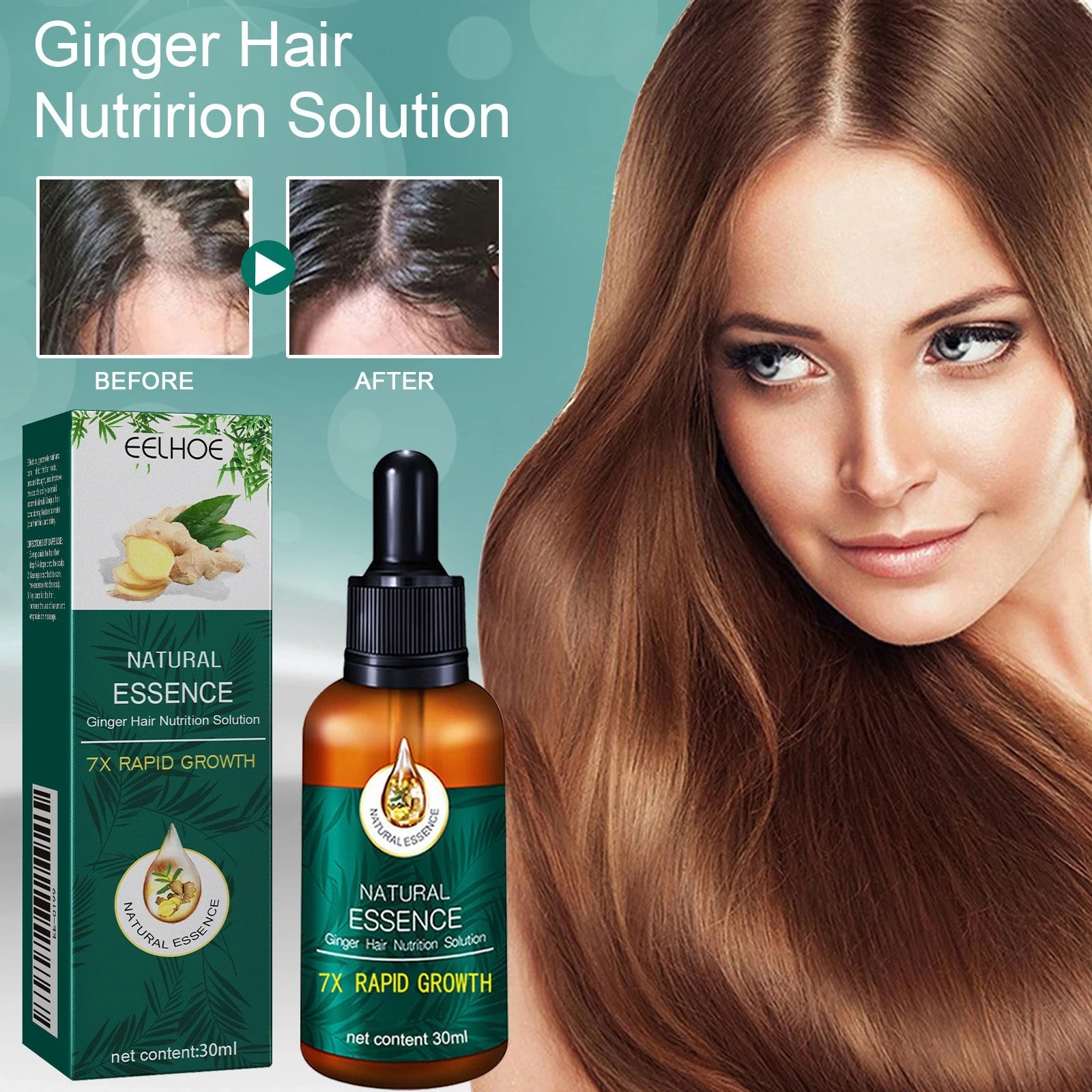 Ginger Scalp Serum for Dry Scalp