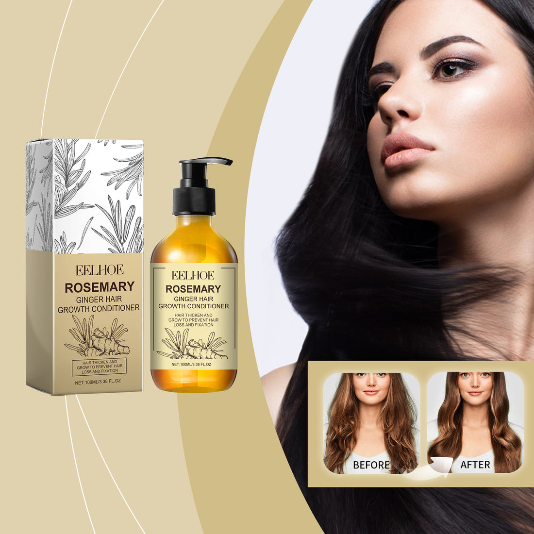 Rosemary Ginger Deep Conditioner for Dry Damaged Hair