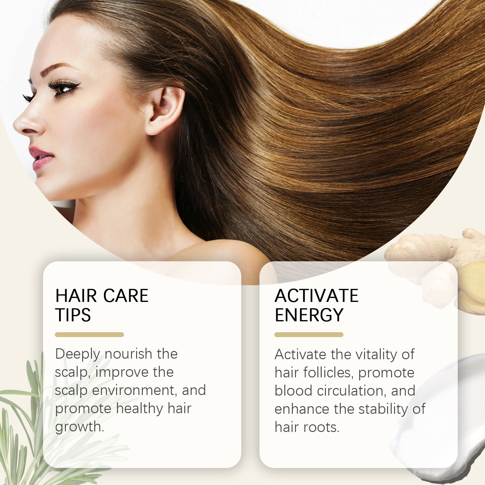 Rosemary Ginger Deep Conditioner for Dry Damaged Hair