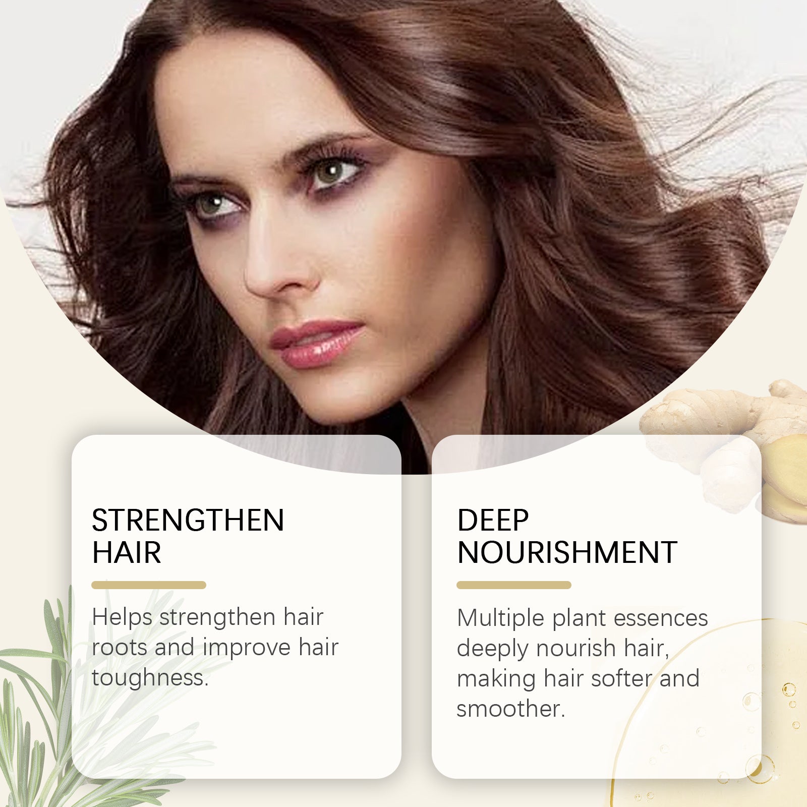 Rosemary Ginger Hair Growth Spray for Thinning & Dry Hair