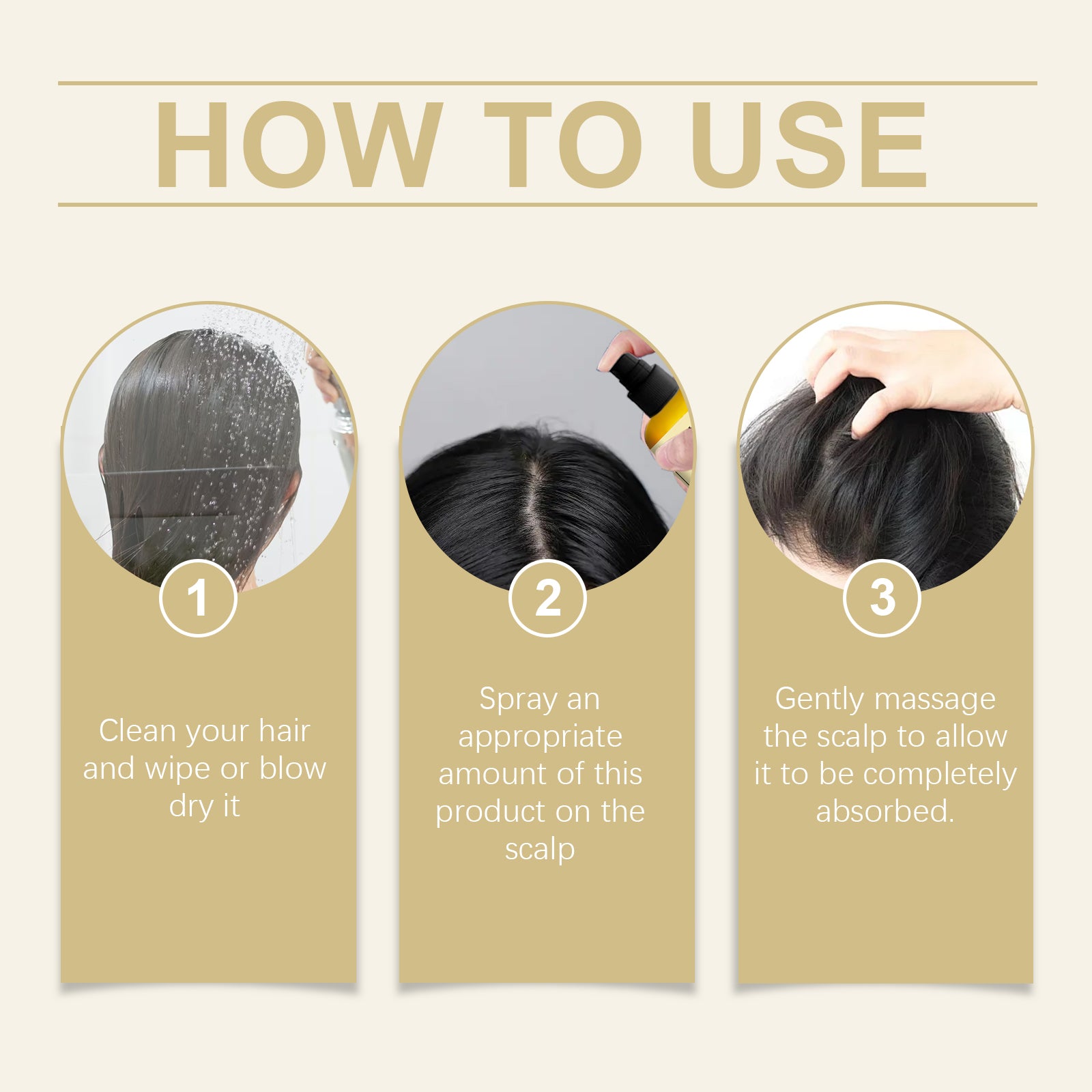 Rosemary Ginger Hair Growth Spray for Thinning & Dry Hair