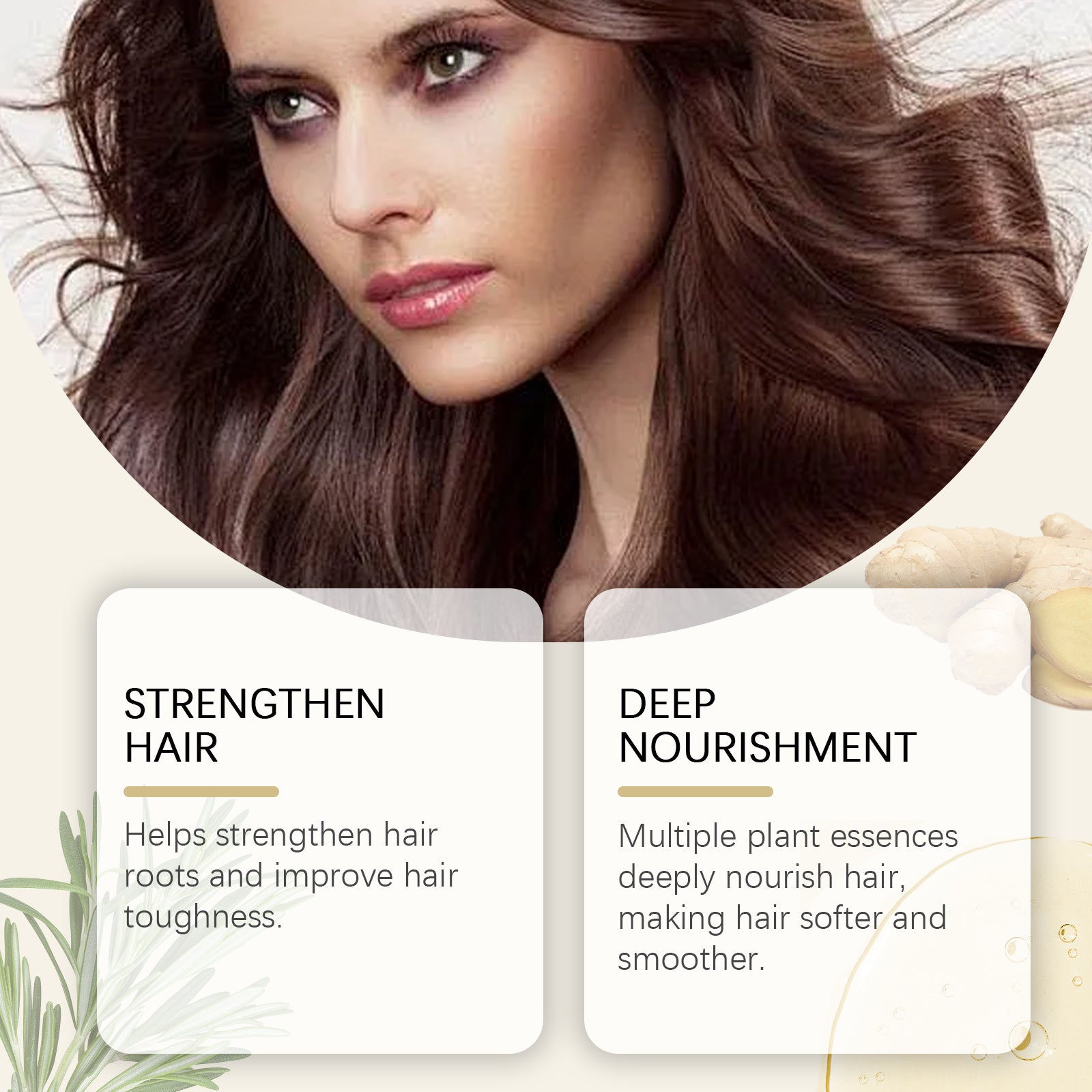 Rosemary Ginger Hair Oil for Dry Hair