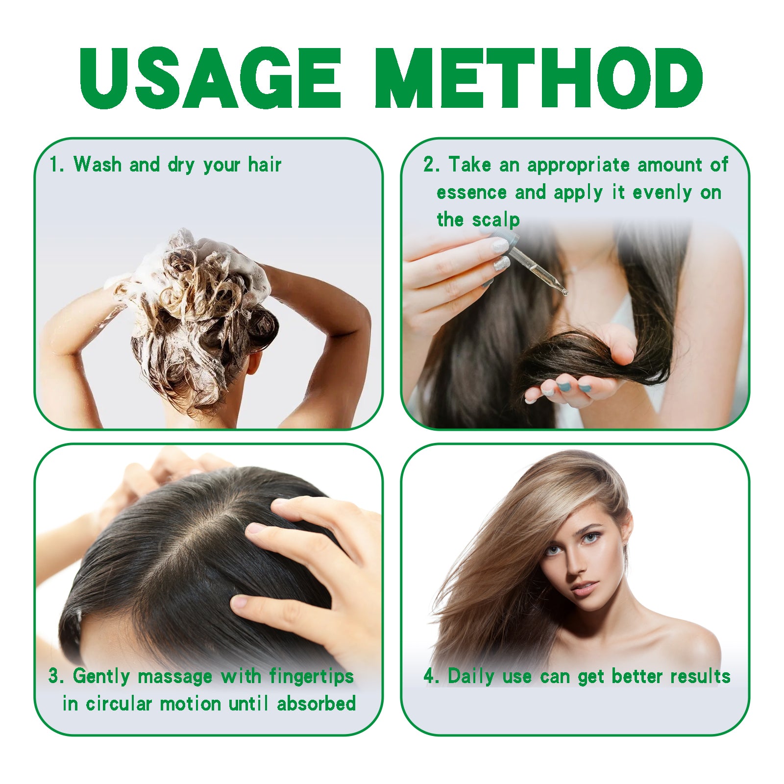 Lightweight Ginger Hair Serum for Thinning Hair