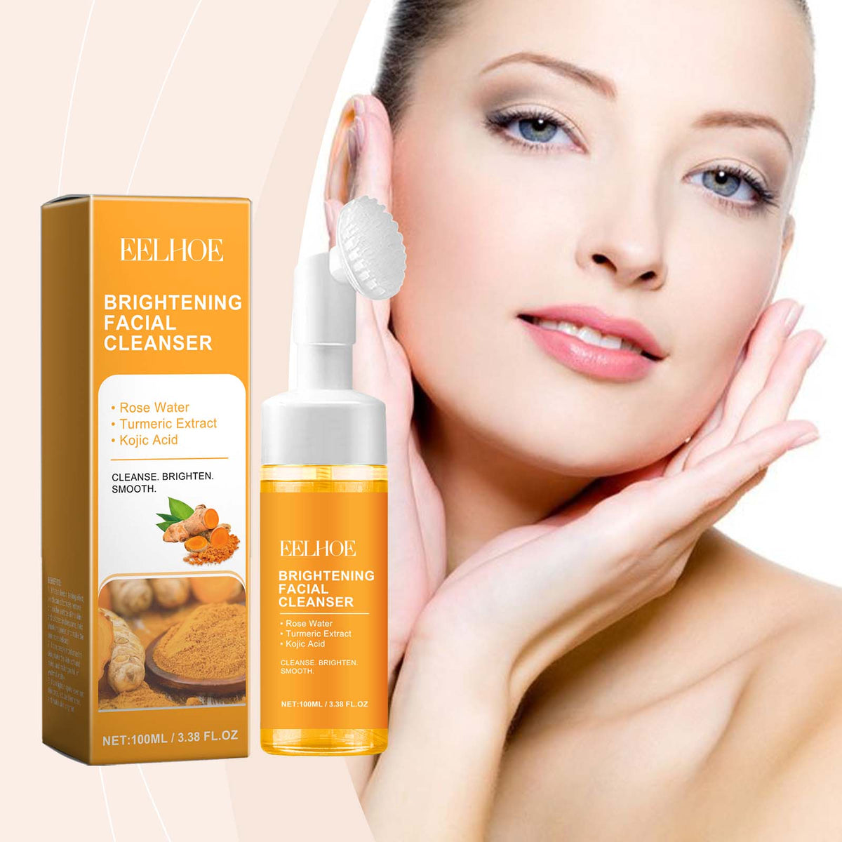 turmeric face wash oily skin brush 100ml - image 2