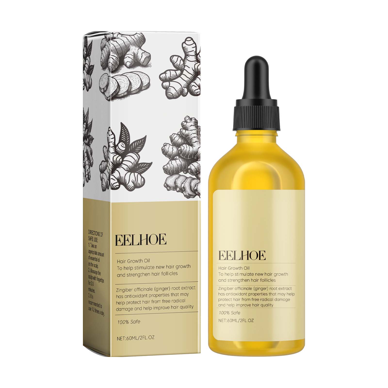 Ginger Hair Oil for Dry Hair
