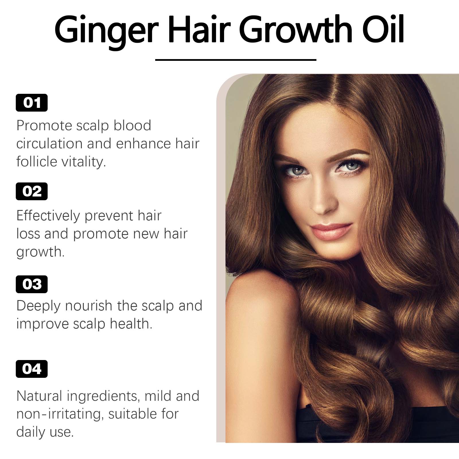 Ginger Hair Oil for Dry Hair